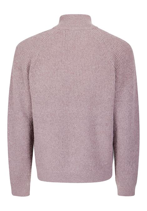 essence mohair mixed knit top man brown HIKING PATROL | AW25104MAROON